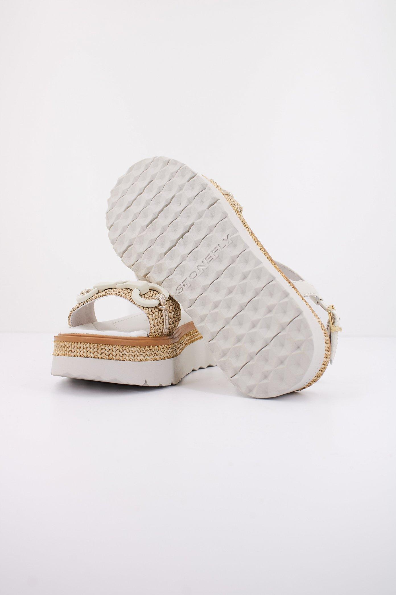 STONEFLY SOLES NAPPA LTH/RAFFIA en color BLANCO (4)