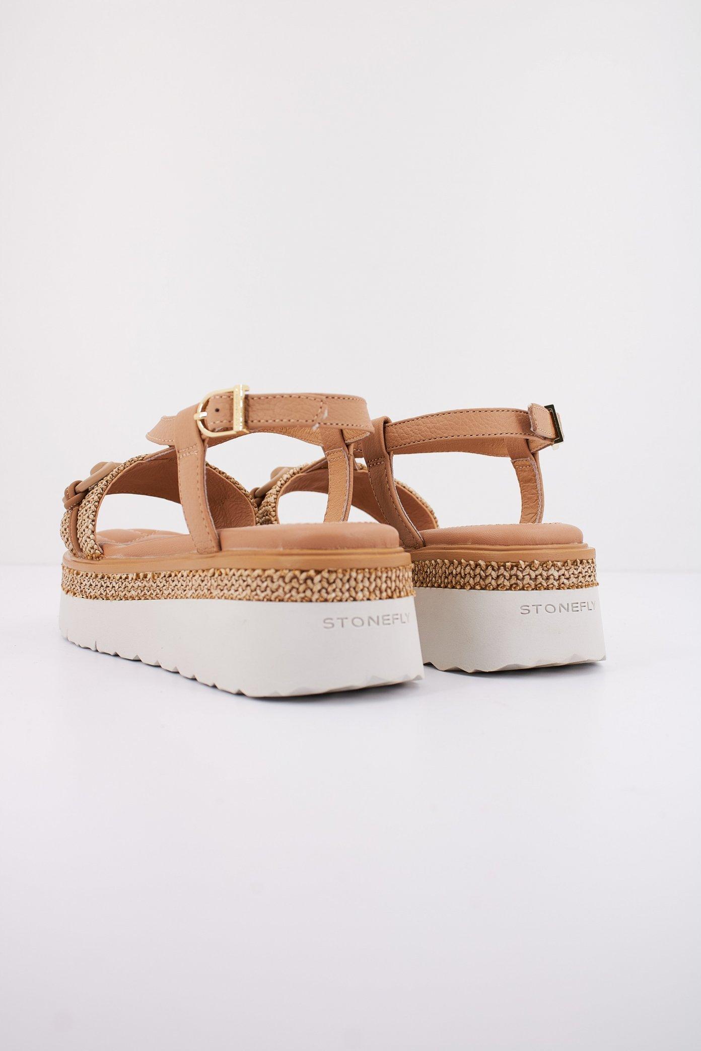 STONEFLY SOLES NAPPA LTH/RAFFIA en color MARRON (3)