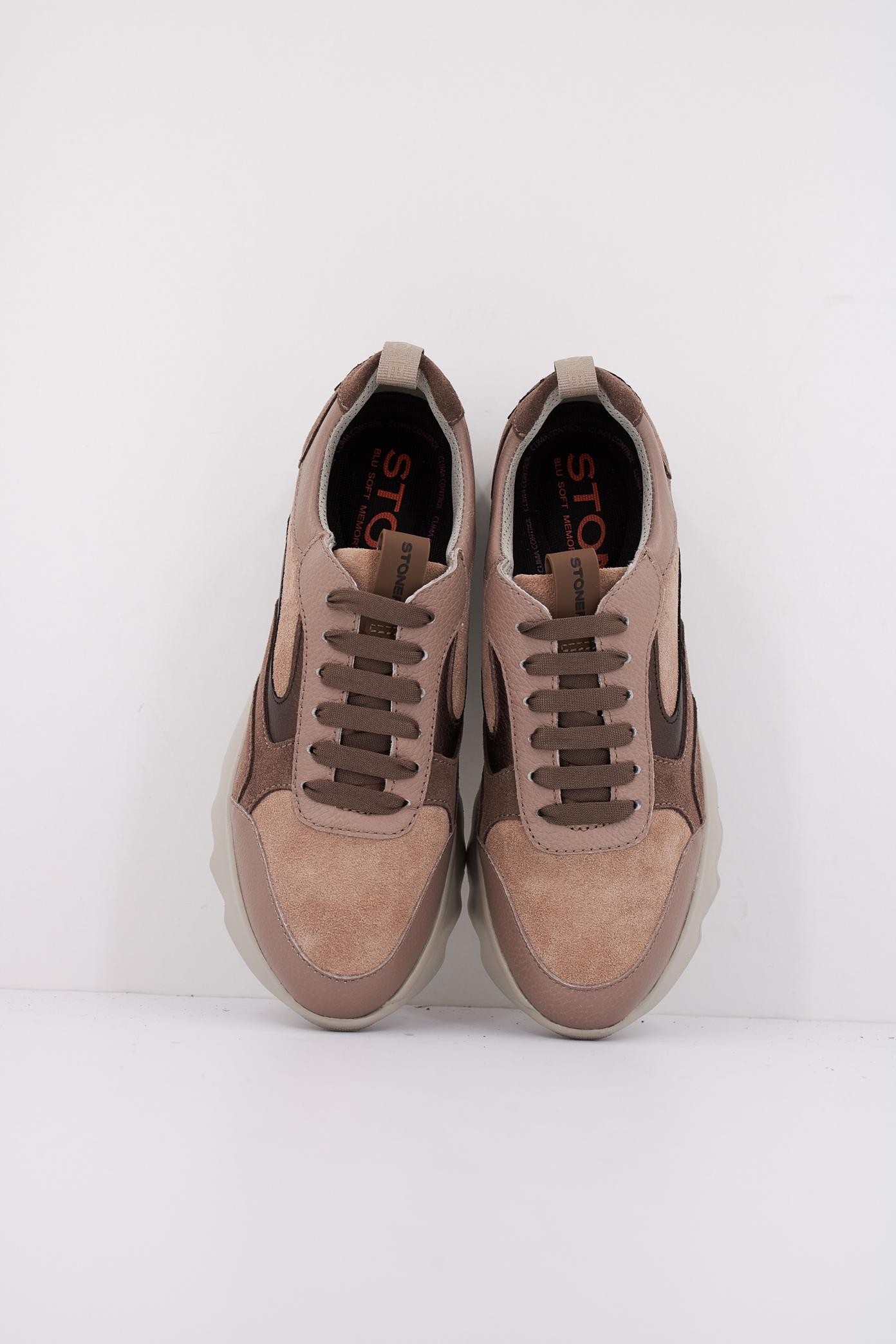 STONEFLY SPOCK VELOUR/NAPPA LTH en color MARRON (3)