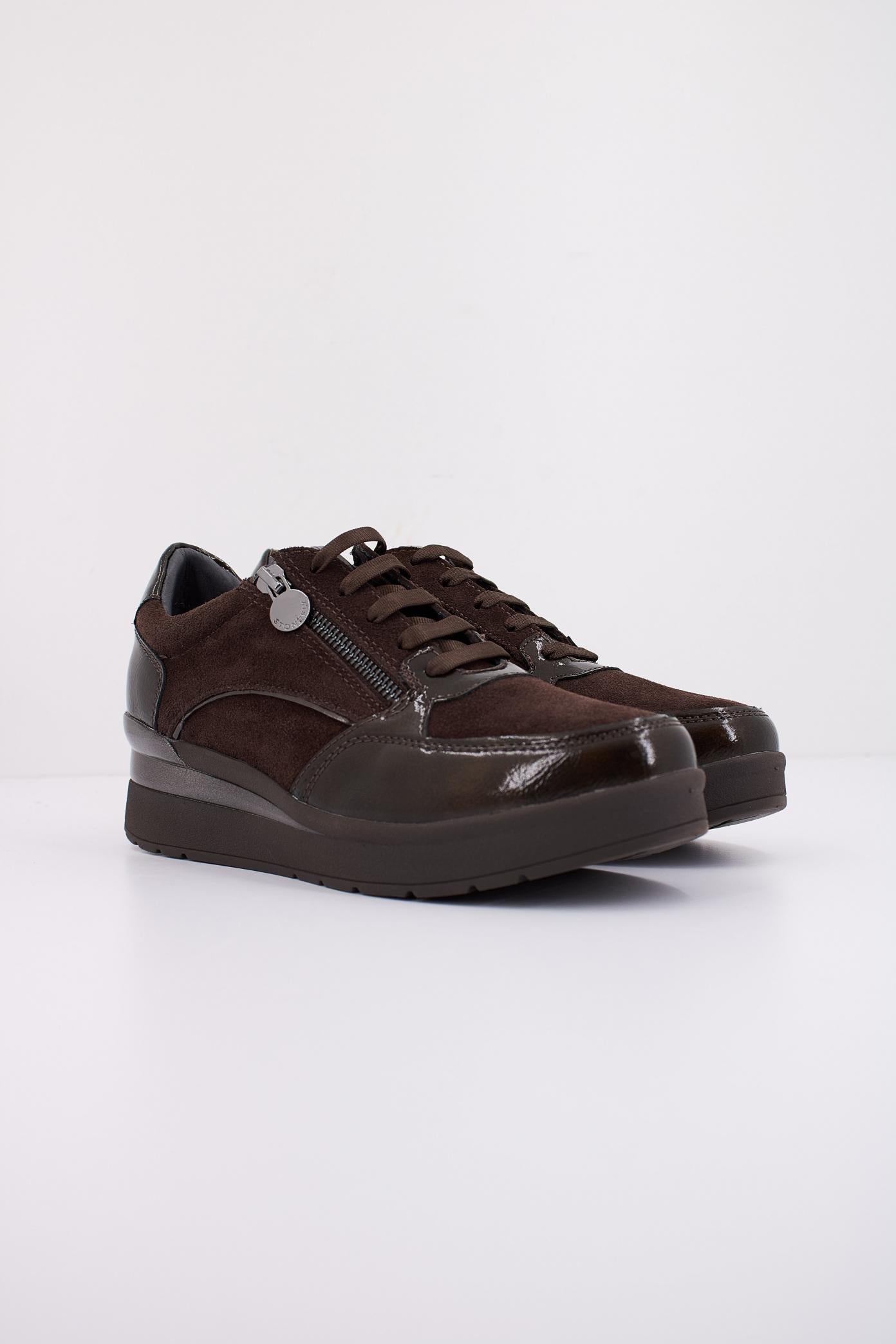 STONEFLY CREAM VELOUR/S PATENT en color MARRON (2)