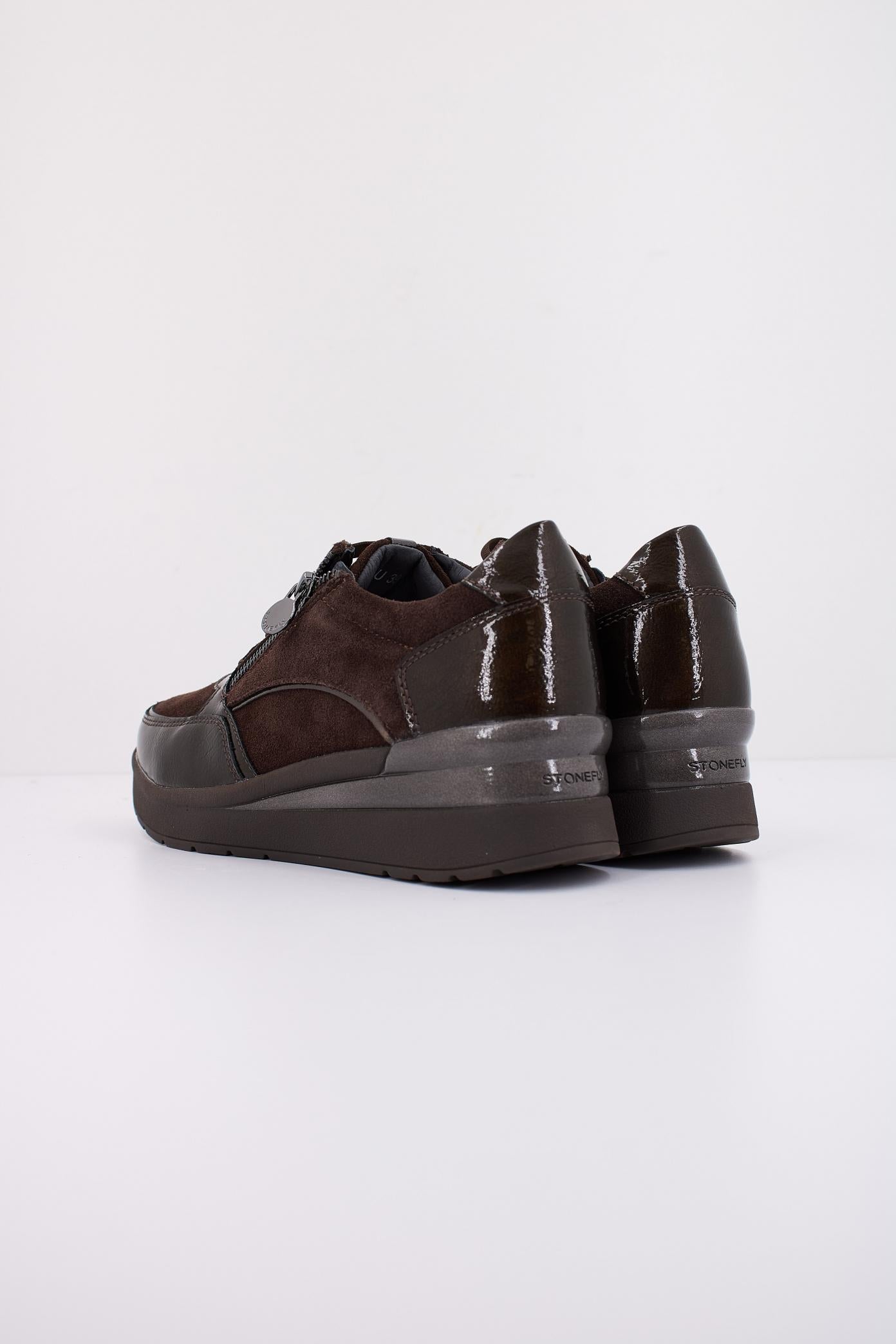 STONEFLY CREAM VELOUR/S PATENT en color MARRON (4)