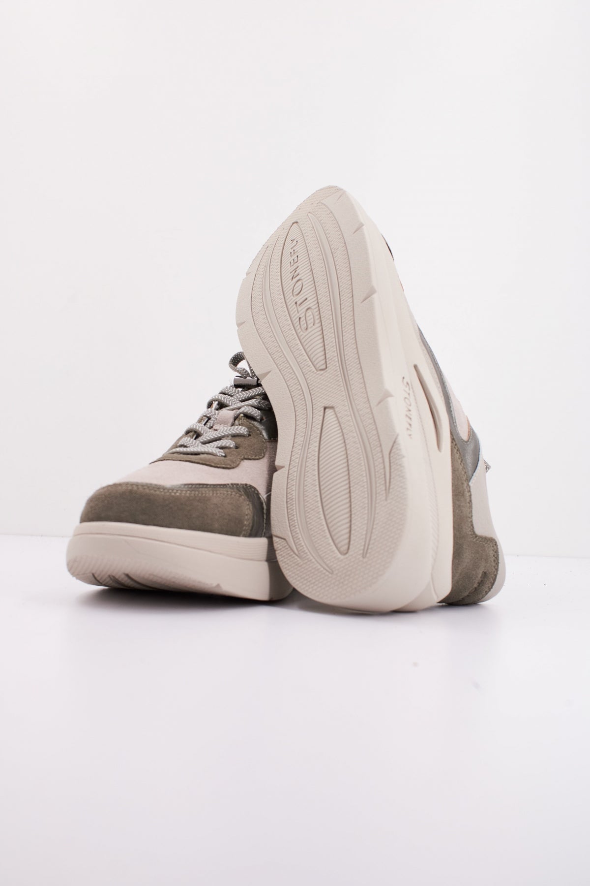 STONEFLY ROCHA VELOUR/EMBOSSED LAMINATED LTH en color GRIS (5)