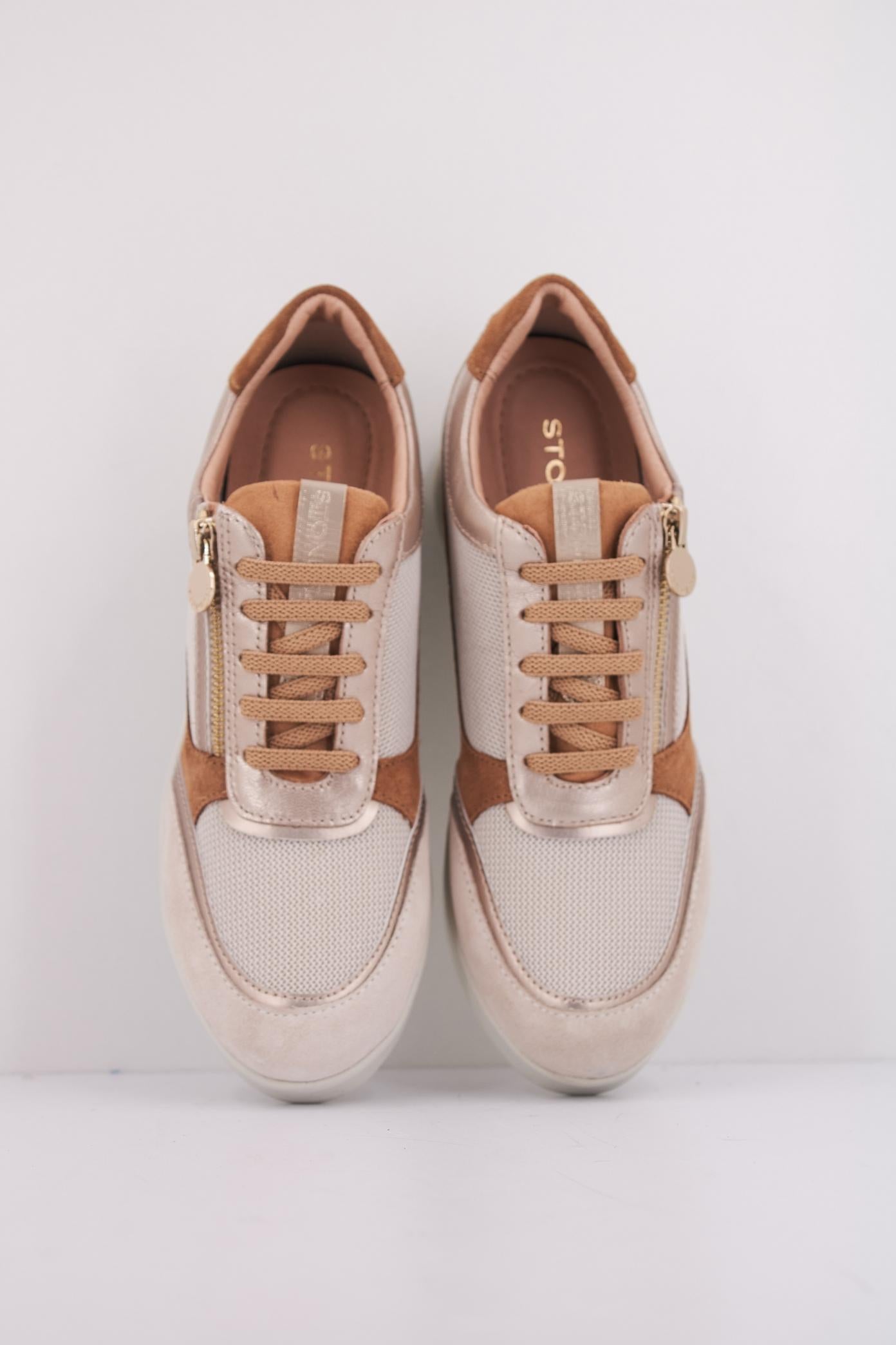 STONEFLY CREAM VELOUR TEX en color MARRON (3)