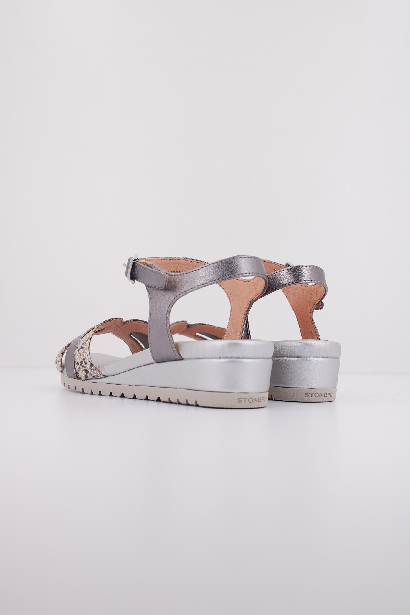 STONEFLY CHER SNAKE EMBOSSED LTH/L en color PLATA (4)