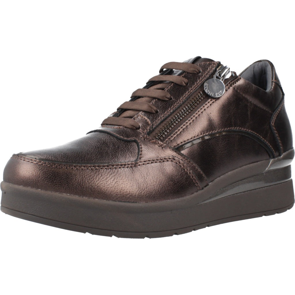 STONEFLY CREAM ZIP LAMINATED en color BRONCE (1)