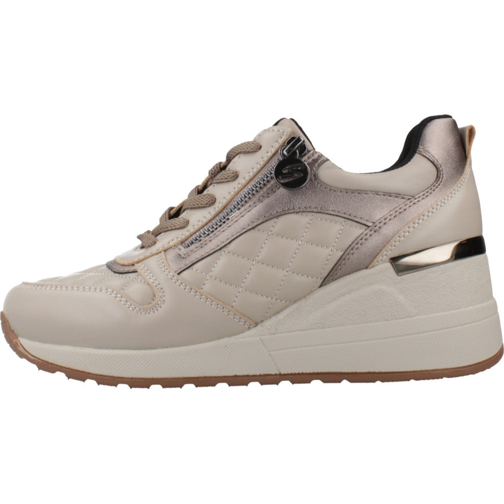 STONEFLY MINA ZIP NAP MATELASSE en color BEIS (2)