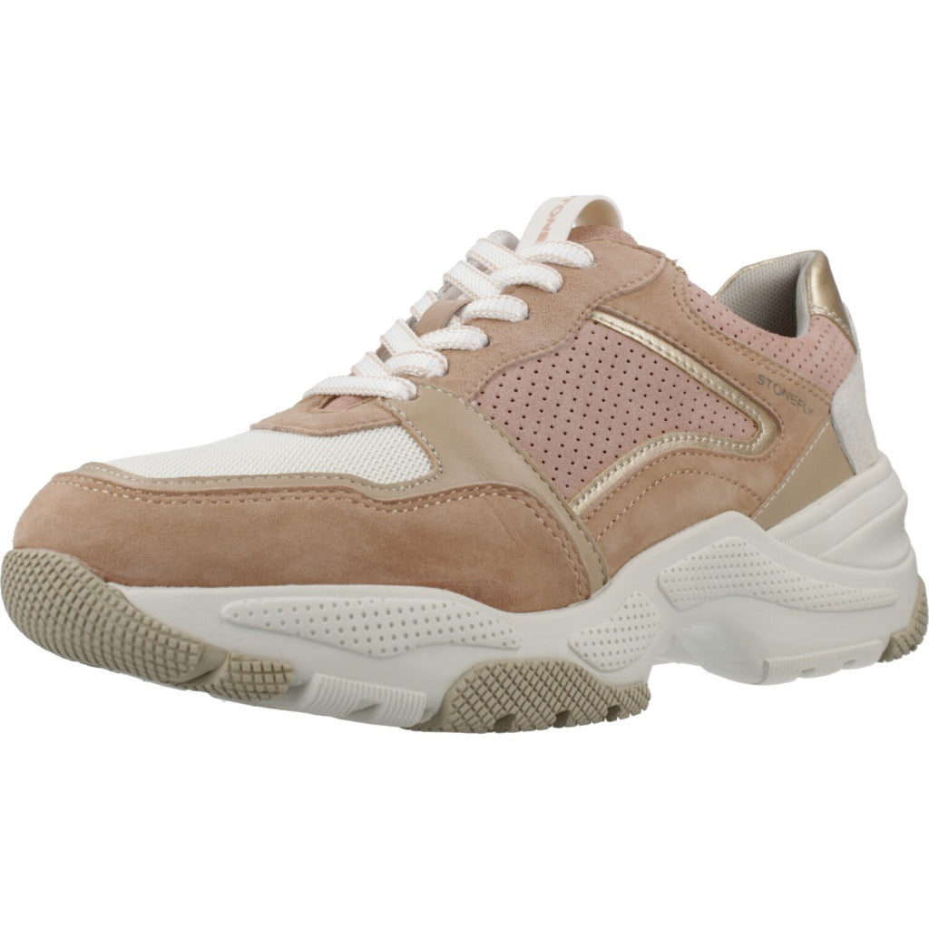 STONEFLY FUTURA GOAT SUEDE VELOUR en color ROSA (1)