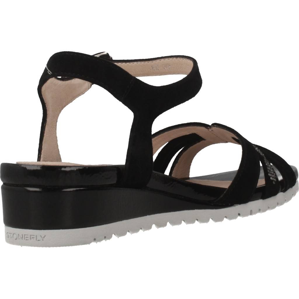 STONEFLY CHER GOAT SUEDE en color NEGRO (3)