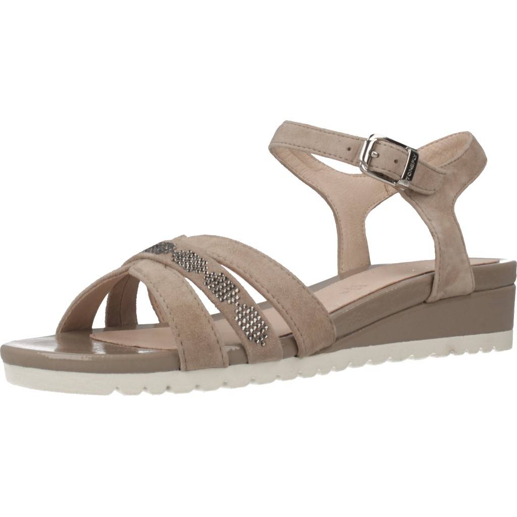 STONEFLY CHER GOAT SUEDE en color MARRON CLARO (1)