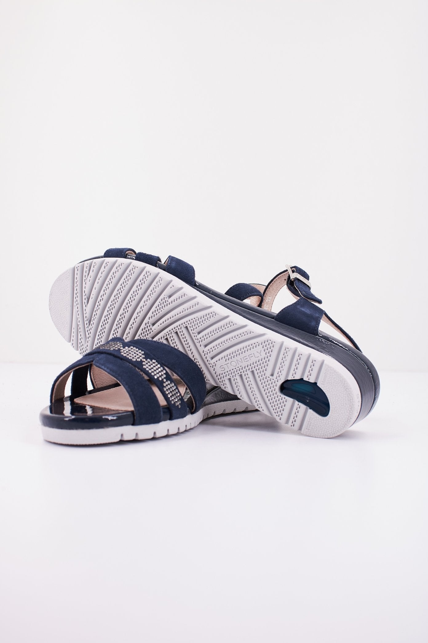STONEFLY CHER GOAT SUEDE en color AZUL (4)