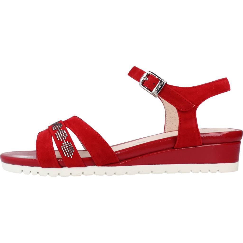 STONEFLY CHER GOAT SUEDE en color ROJO (2)