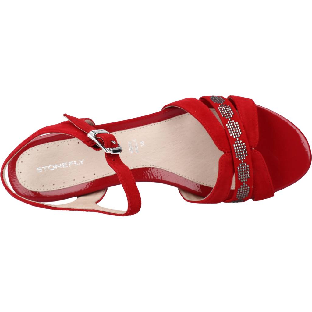 STONEFLY CHER GOAT SUEDE en color ROJO (7)