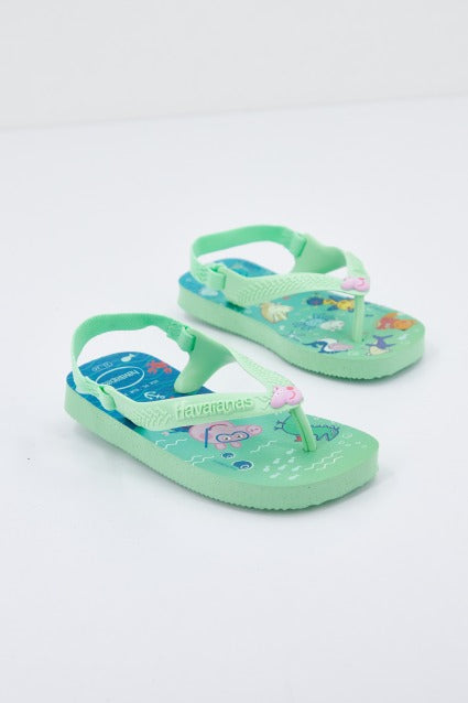 HAVAIANAS BABY PEPPA PIG en color VERDE (2)