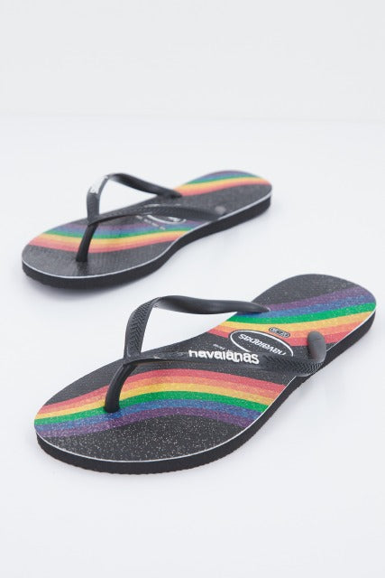HAVAIANAS SLIM PRIDE en color NEGRO (2)