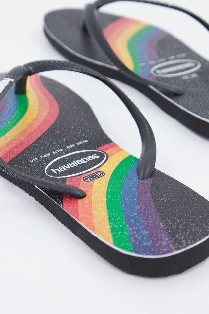 HAVAIANAS SLIM PRIDE en color NEGRO (3)