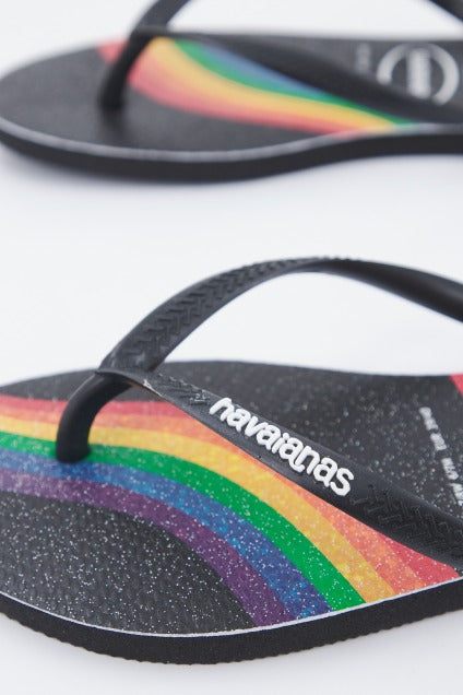 HAVAIANAS SLIM PRIDE en color NEGRO (4)