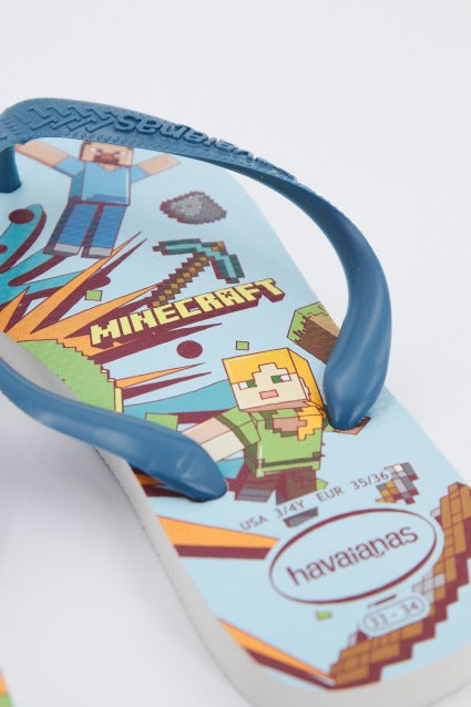 HAVAIANAS KIDS MINECRAFT en color AZUL (3)