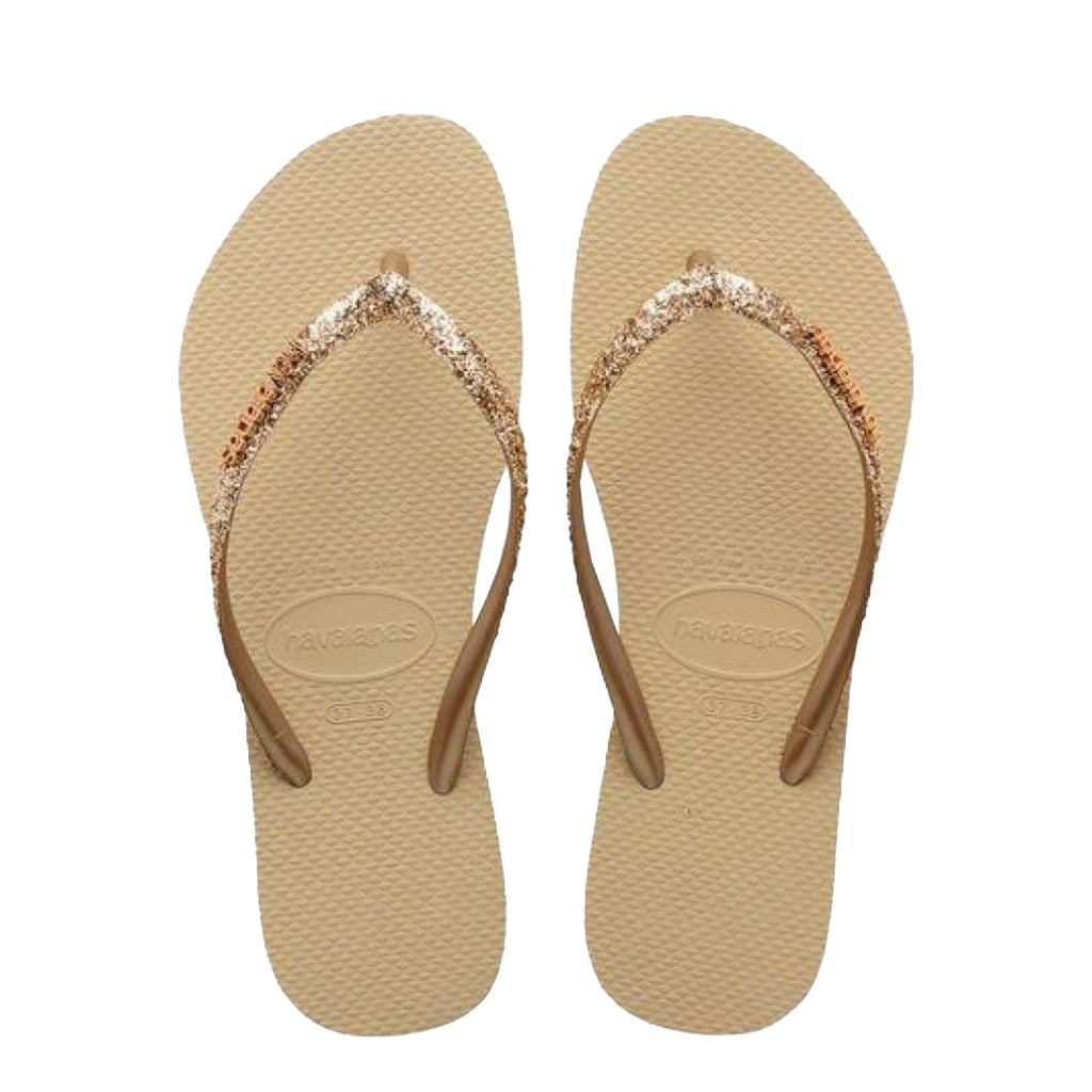 HAVAIANAS SLIM GLITTER II en color MARRON (4)