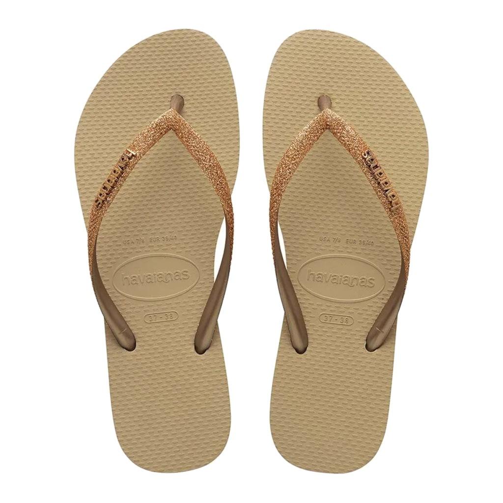 HAVAIANAS SLIM GLITTER II en color MARRON (5)