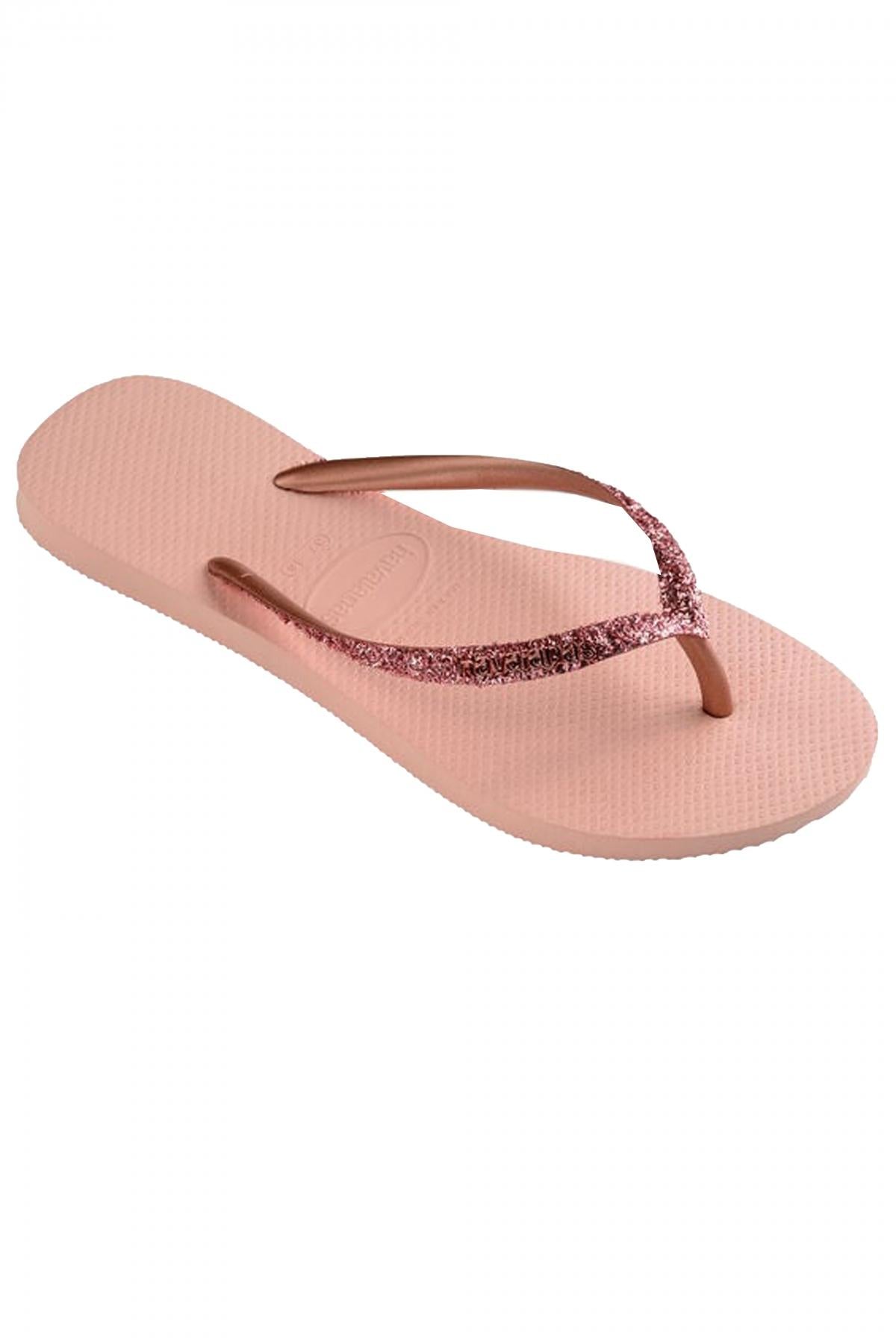 HAVAIANAS SLIM GLITTER II en color ROSA (2)