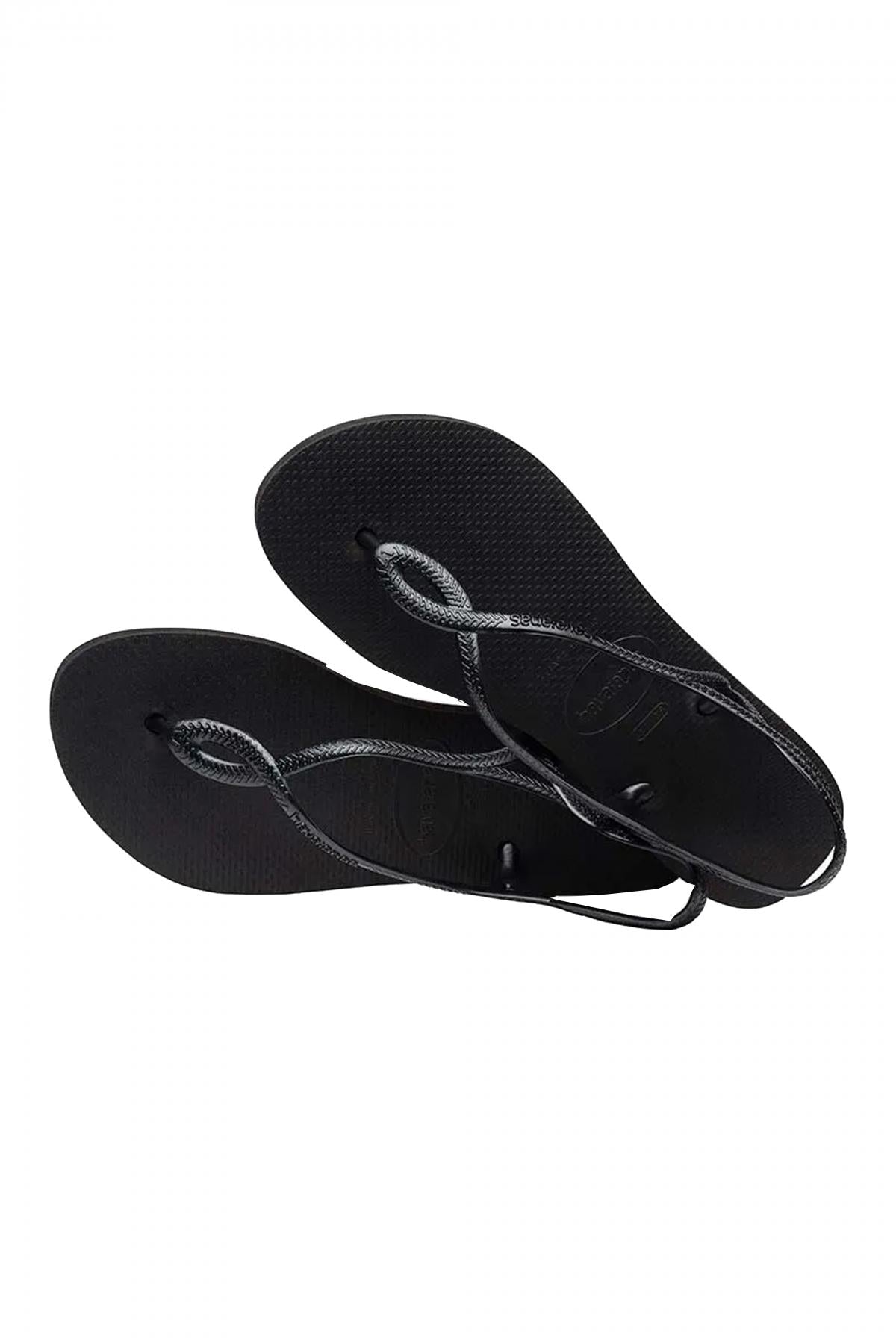 HAVAIANAS LUNA FLATFORM en color NEGRO (2)