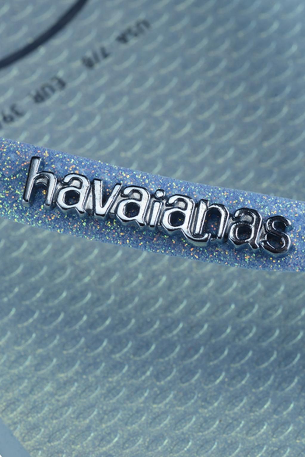 HAVAIANAS SLIM GLITTER IRIDESCE en color AZUL (4)