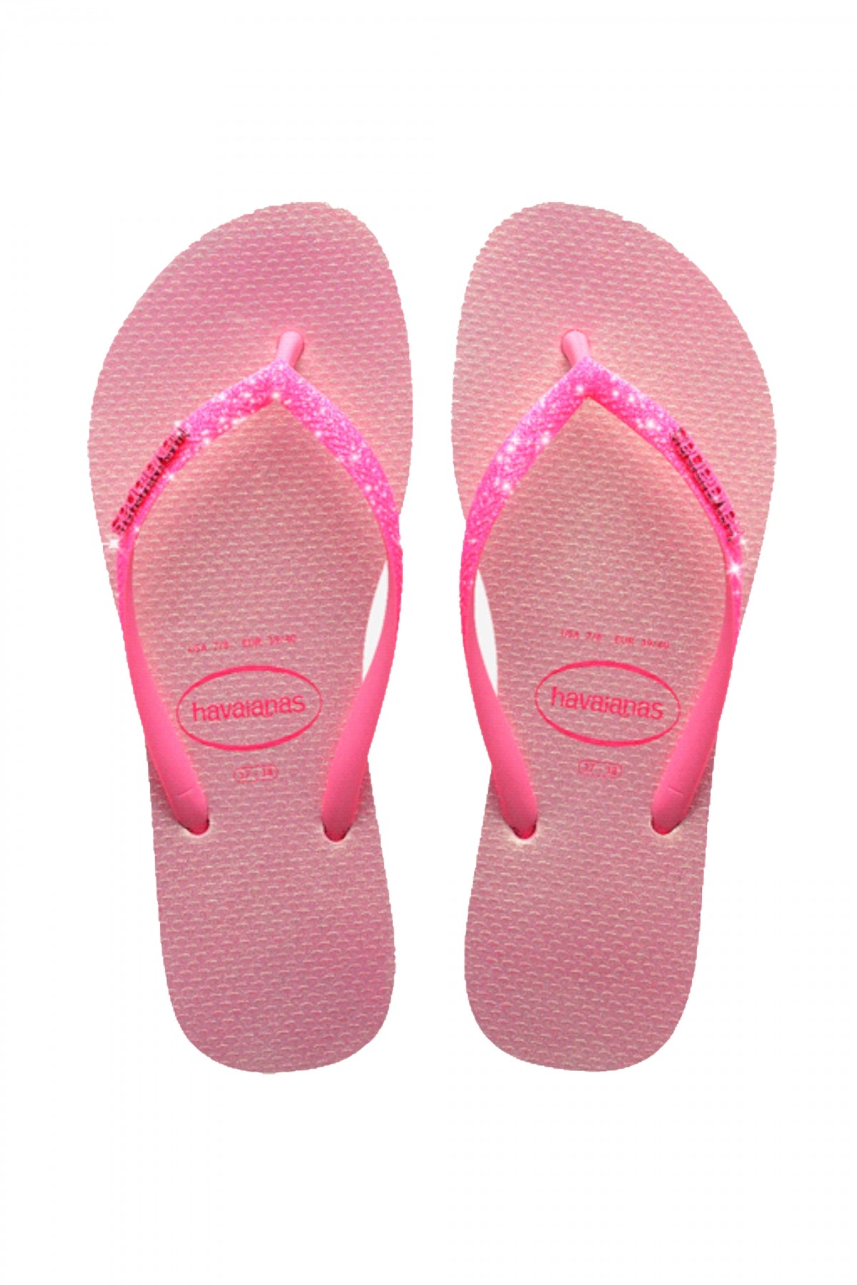 HAVAIANAS SLIM GLITTER IRIDESCE en color ROSA (1)