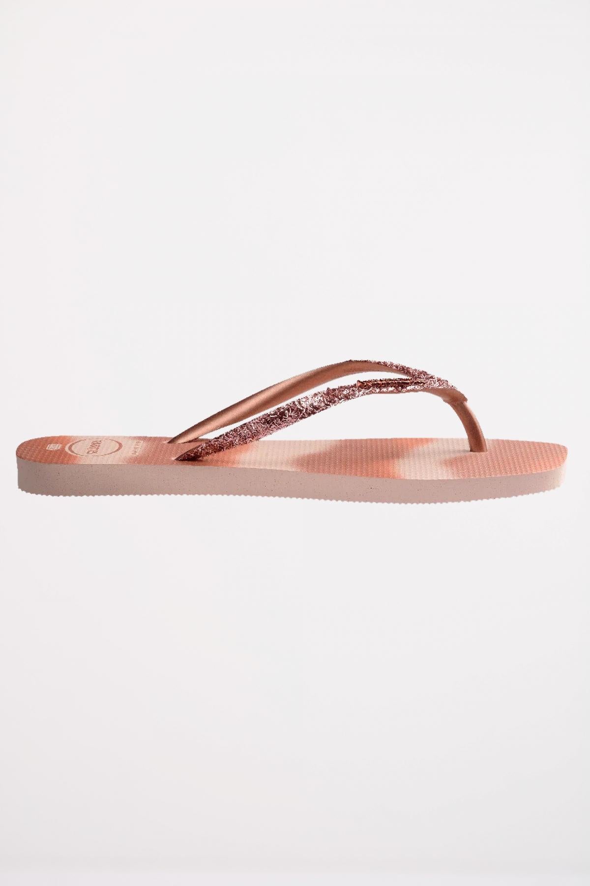 HAVAIANAS  SLIM SQUARE GLITTER en color ROSA  (4)