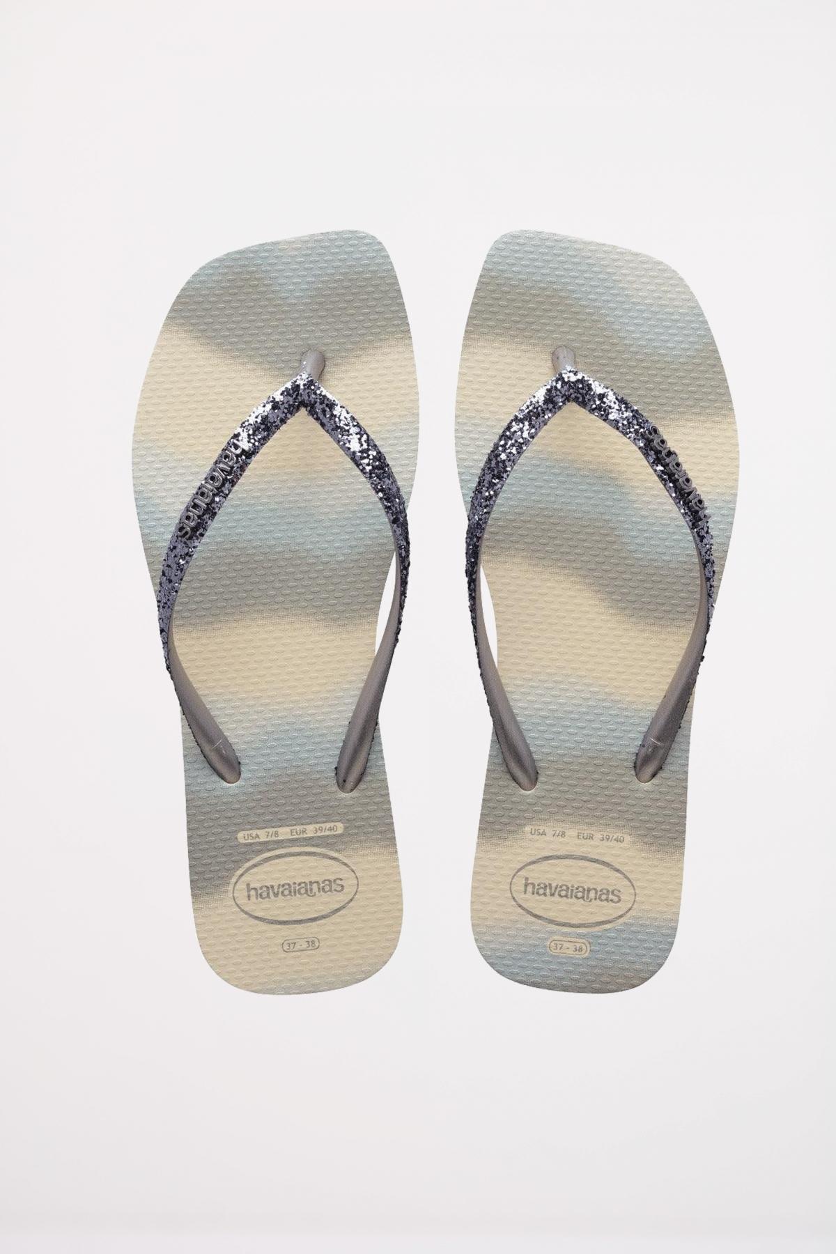 HAVAIANAS  SLIM SQUARE GLITTER en color ROSA  (1)