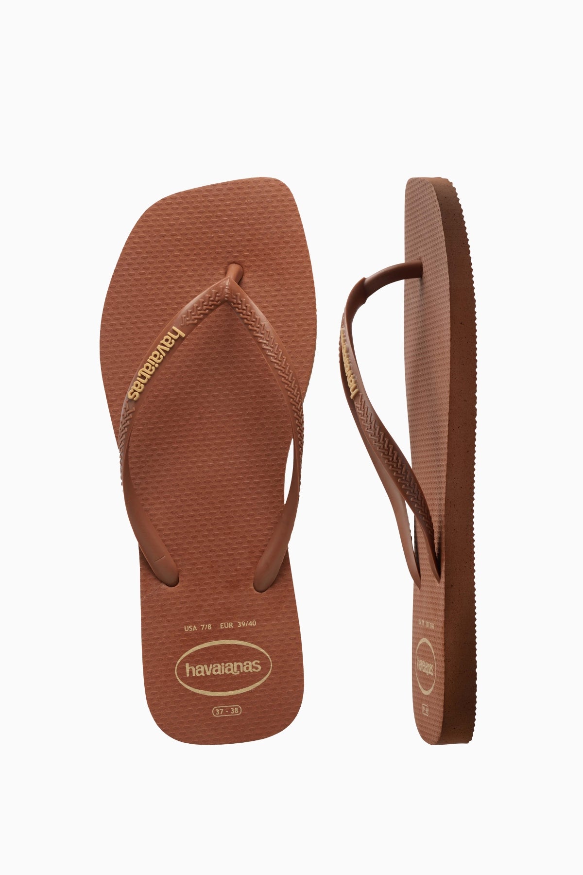 HAVAIANAS HAV. SQUARE LOGO POP UP SS en color MARRON (3)