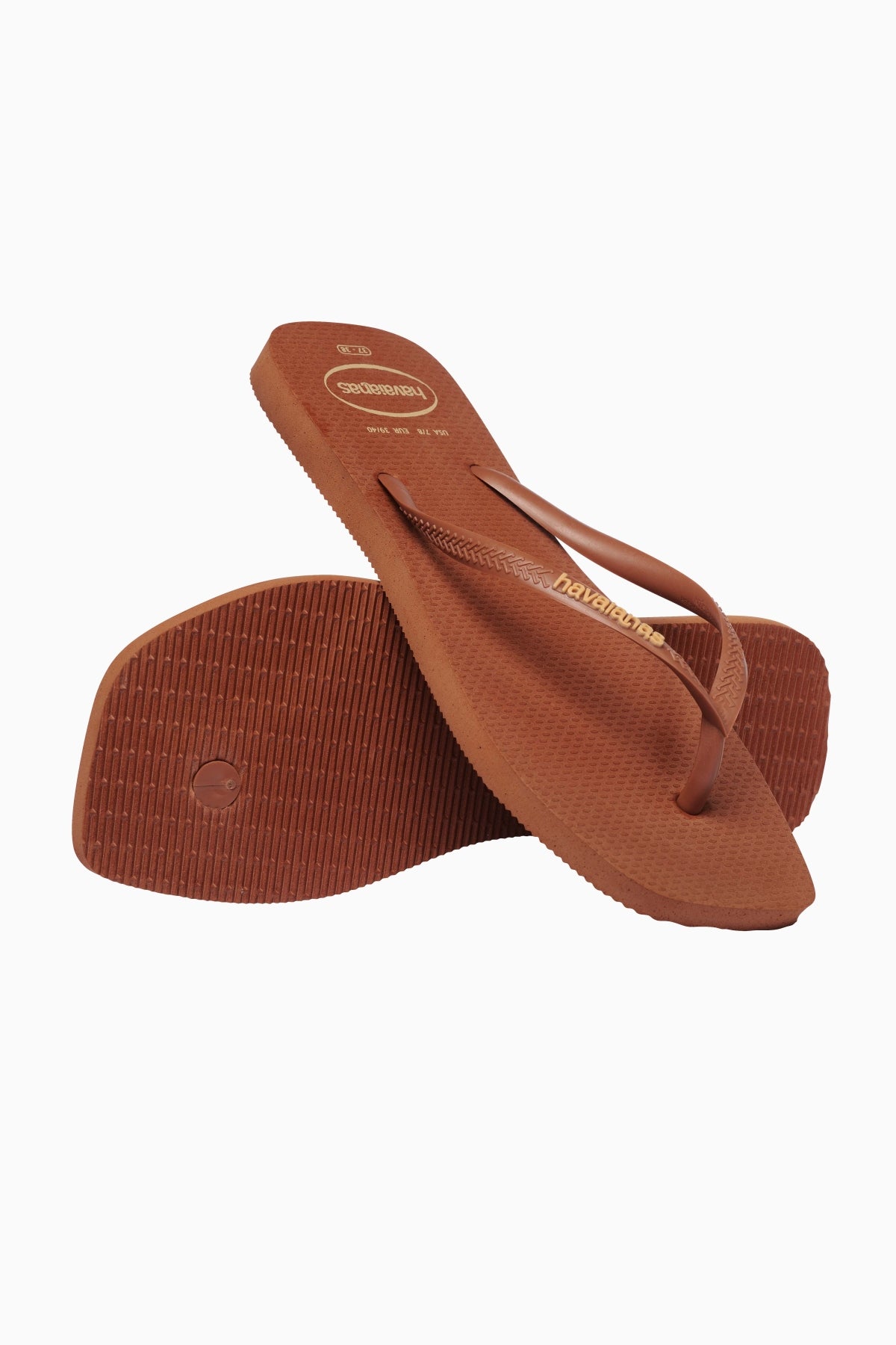 HAVAIANAS HAV. SQUARE LOGO POP UP SS en color MARRON (4)