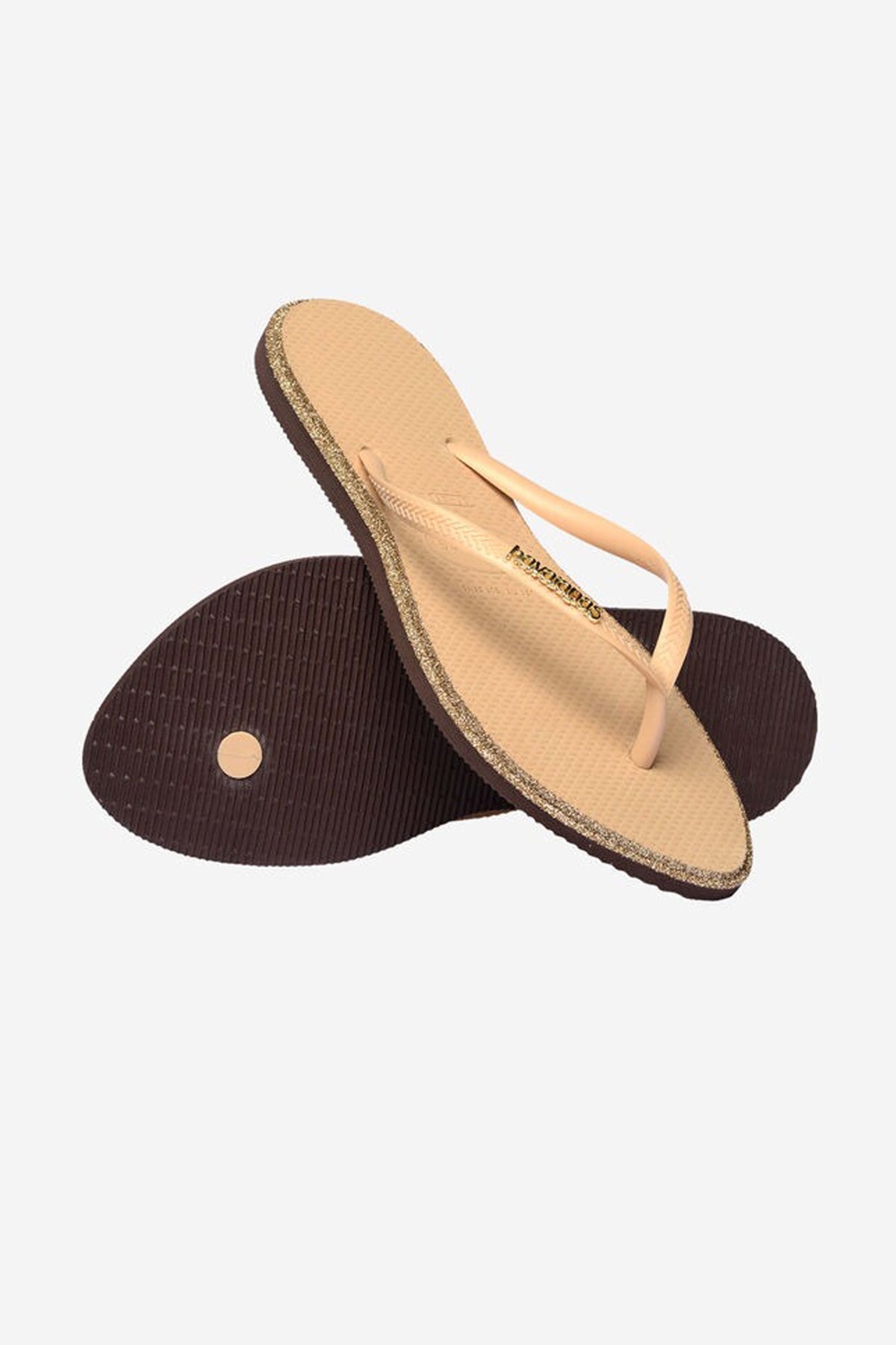 HAVAIANAS HAV. SLIM POINT GLITTER SS en color NUDE (4)