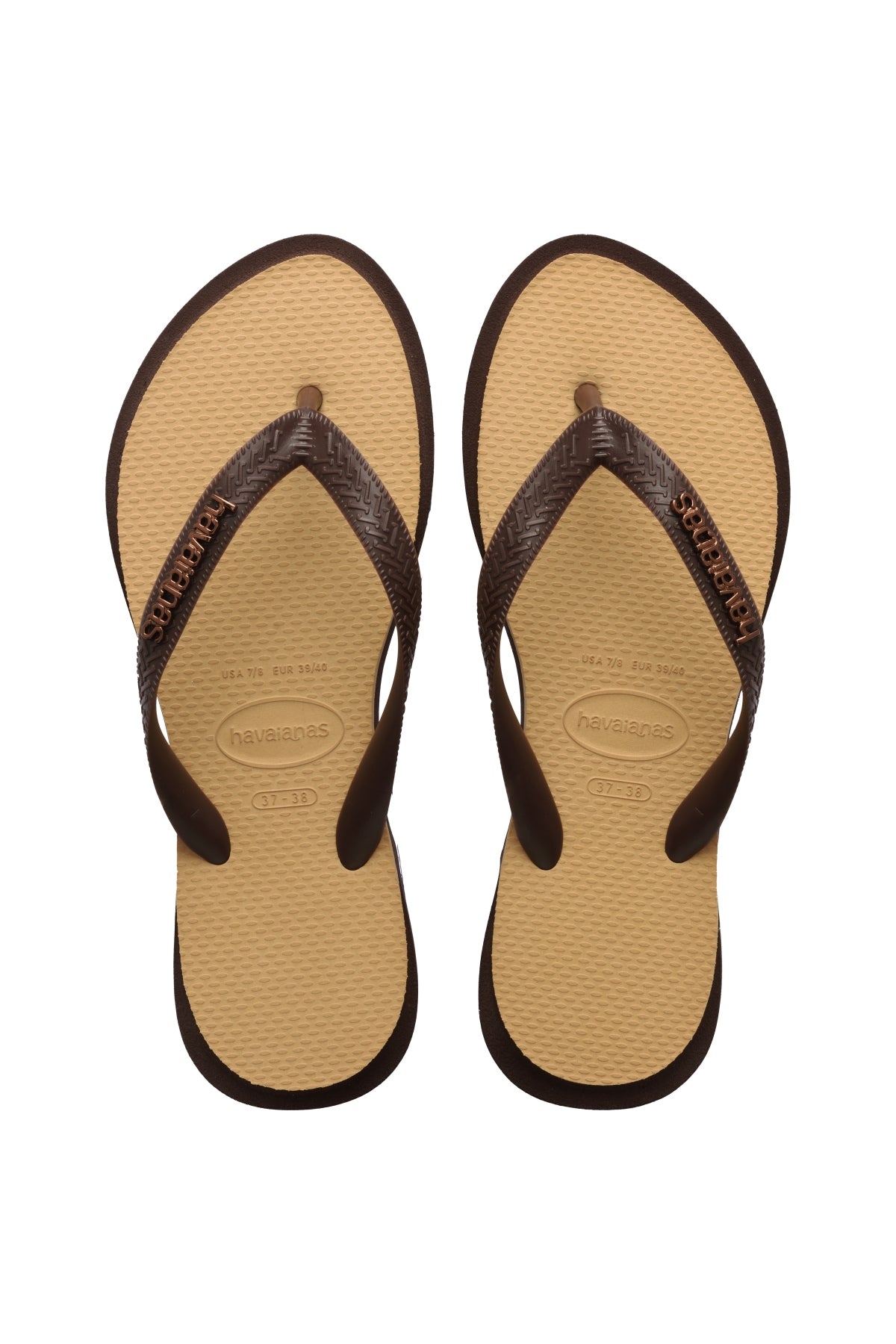 HAVAIANAS HAV. TOP POINT FUSION SS en color MARRON (1)
