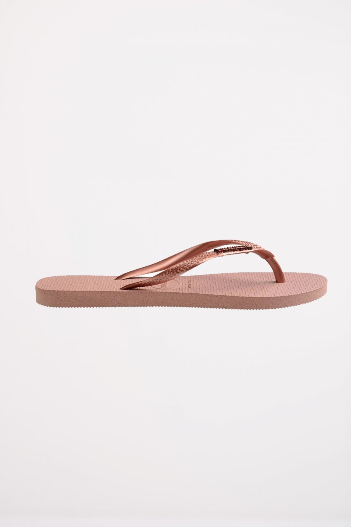 HAVAIANAS SLIM LOGO METALLIC en color ROSA  (3)