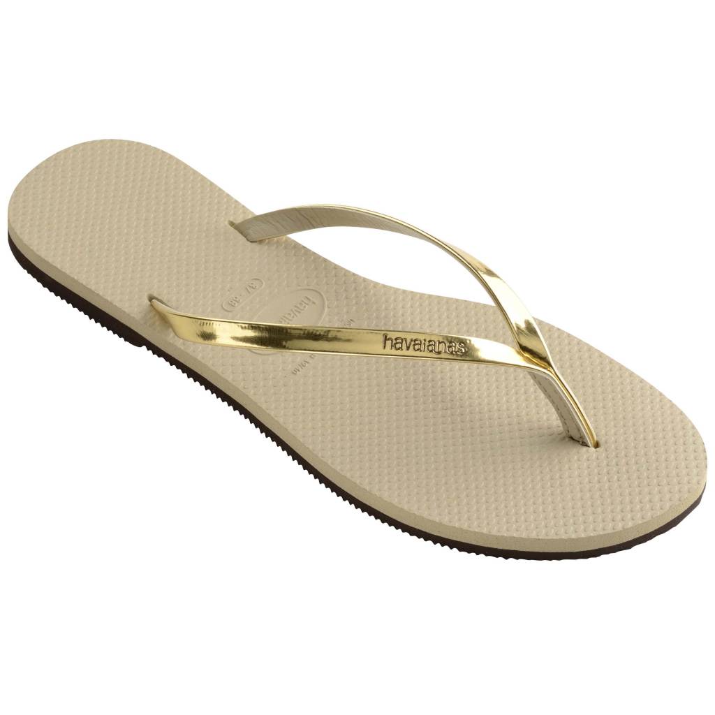 HAVAIANAS en color ORO (3)