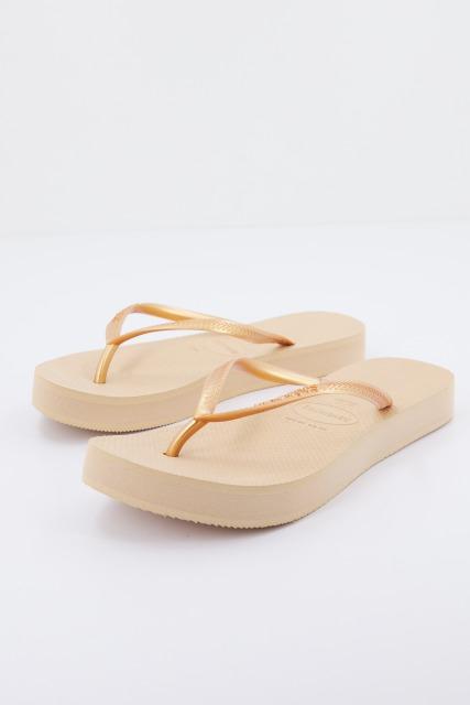 HAVAIANAS SLIM FLATFORM en color ORO (2)