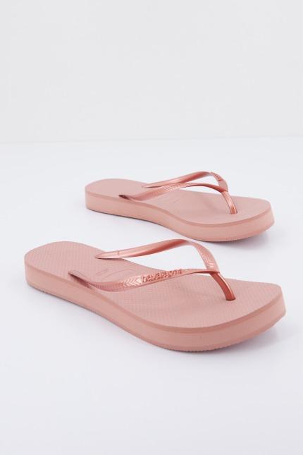 HAVAIANAS SLIM FLATFORM en color ROSA (2)