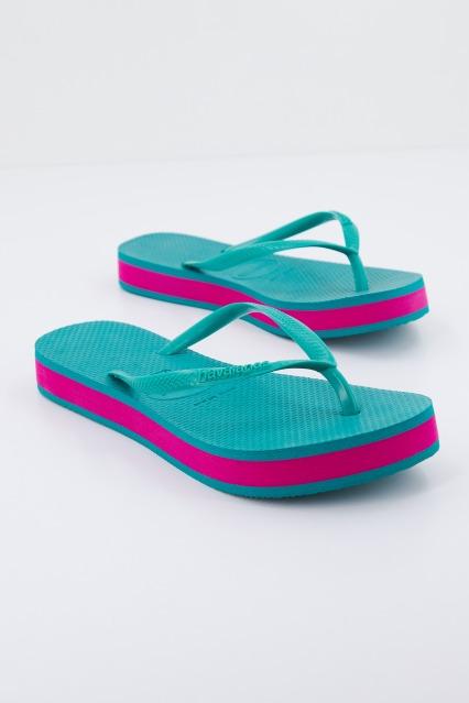 HAVAIANAS SLIM FLATFORM en color VERDE (2)
