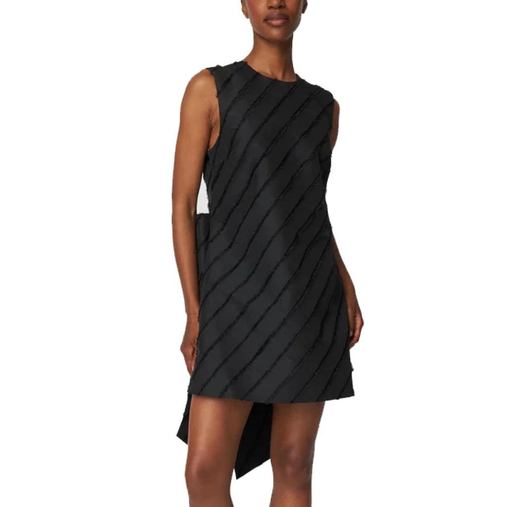 STELLA NOVA MINI DRESS WITH BOW DETAI en color NEGRO (4)