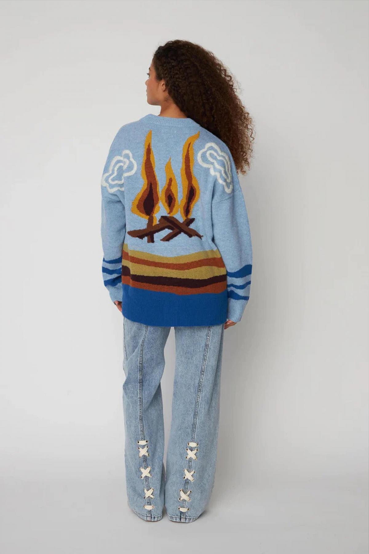 STELLA NOVA ELEMENTS CARDIGAN en color AZUL (2)