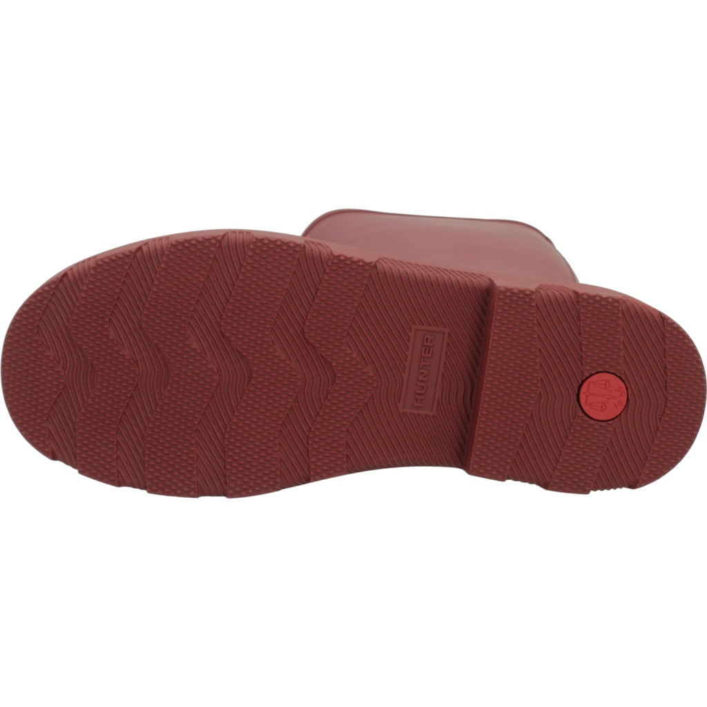 HUNTER HFRU BOTA U DOWNPOUR TALL en color ROJO (6)