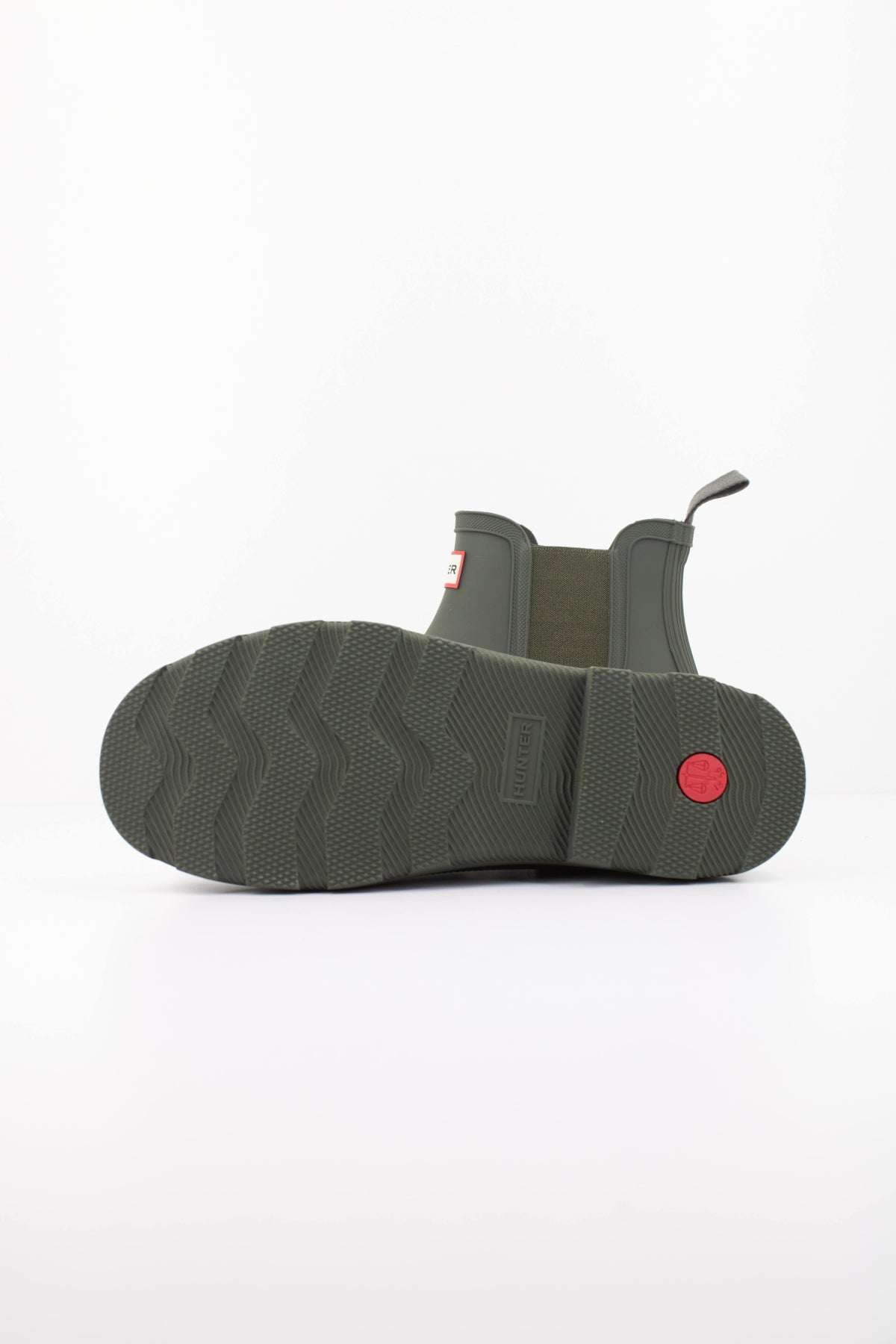 HUNTER HFRU BOTA U DOWNPOUR CHELSEA en color VERDE (5)