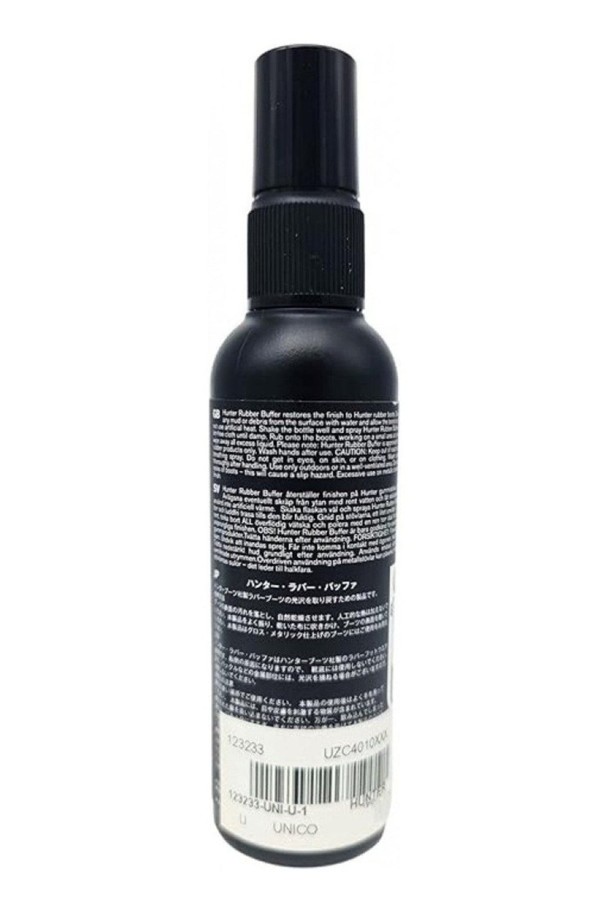HUNTER LIMPIADOR RUBBER BOOT BUFFER SPRAY en color NEGRO (2)