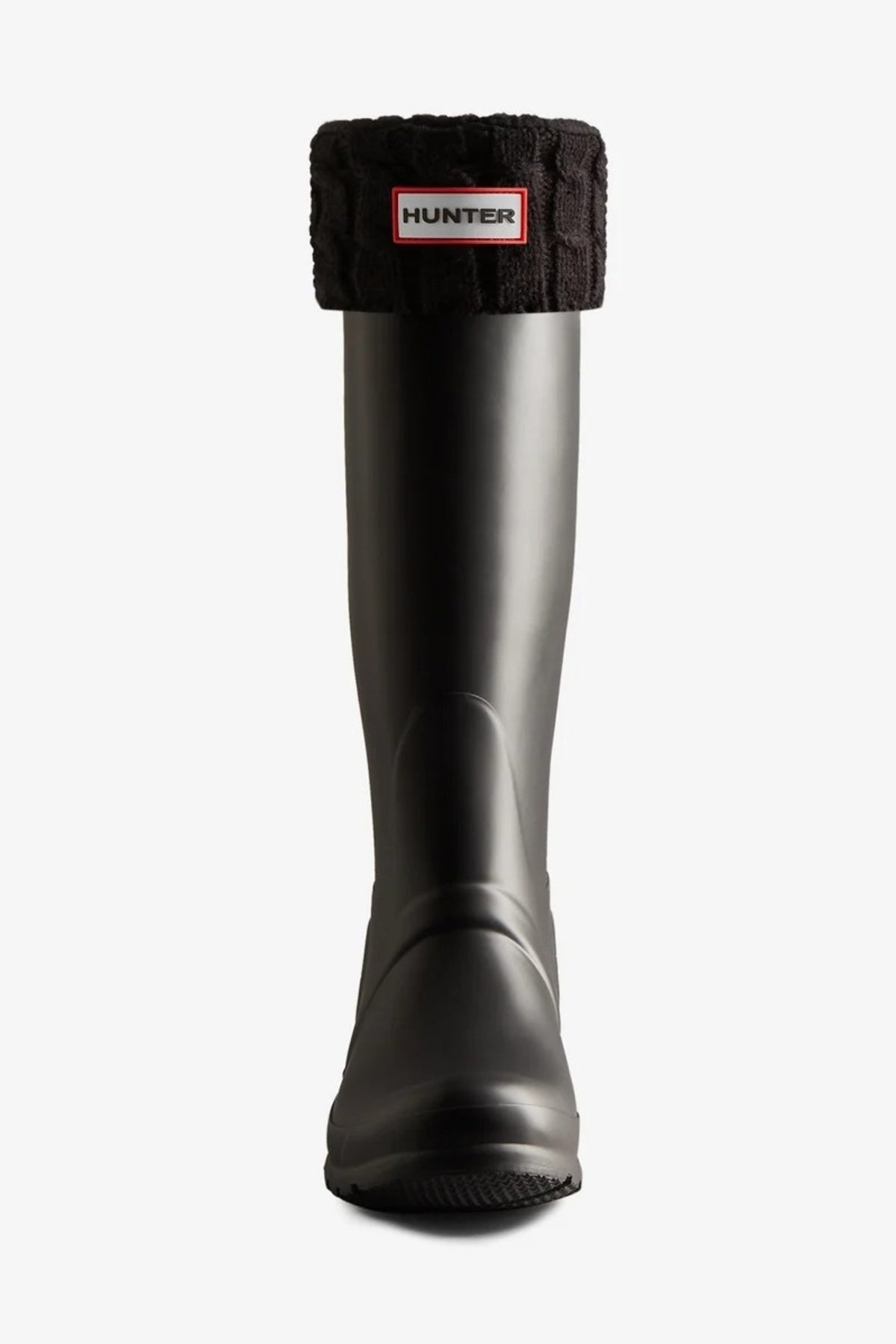 HUNTER CALCETIN STITCH CABLE TALL en color NEGRO (2)