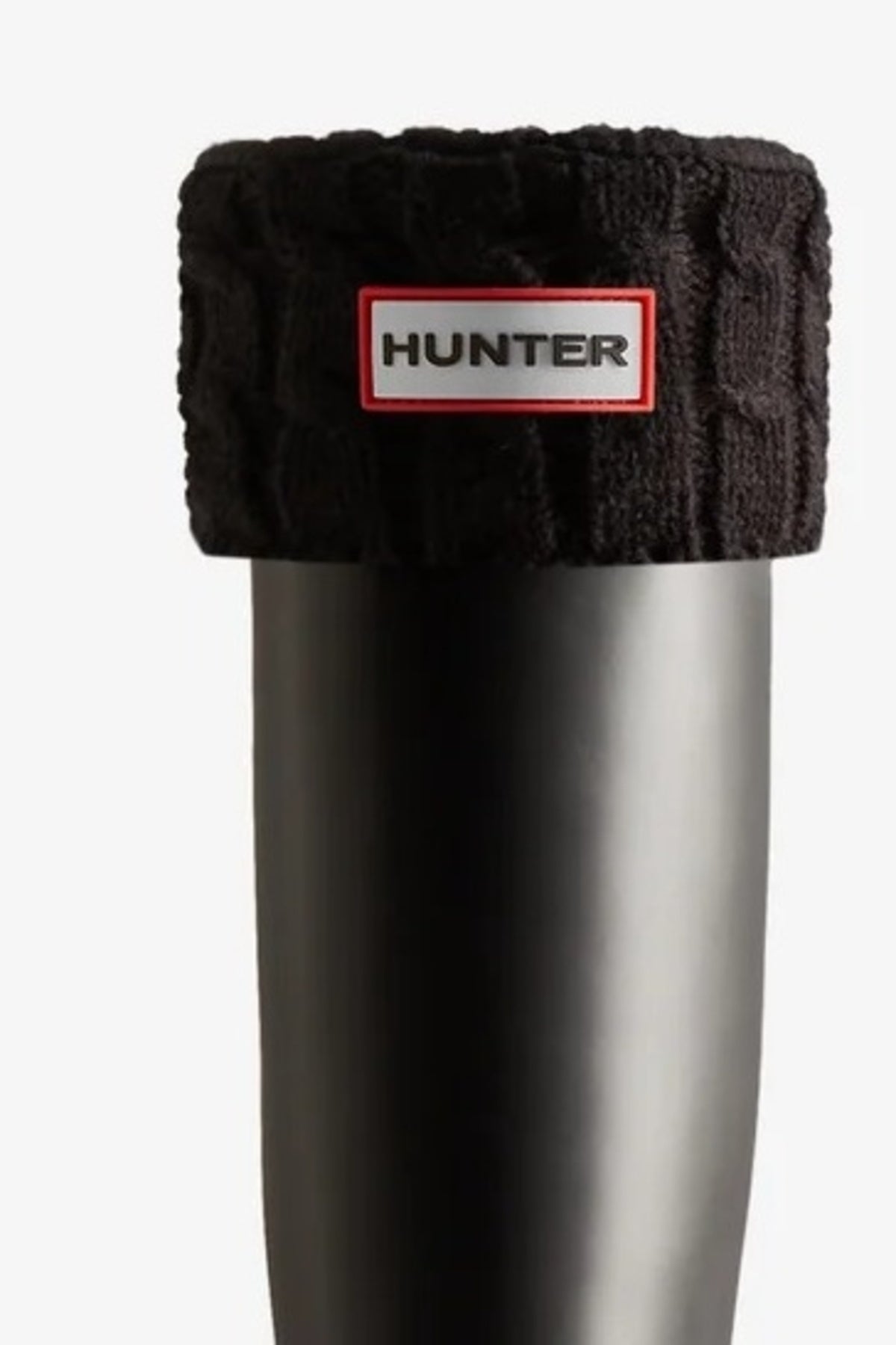 HUNTER CALCETIN STITCH CABLE TALL en color NEGRO (3)