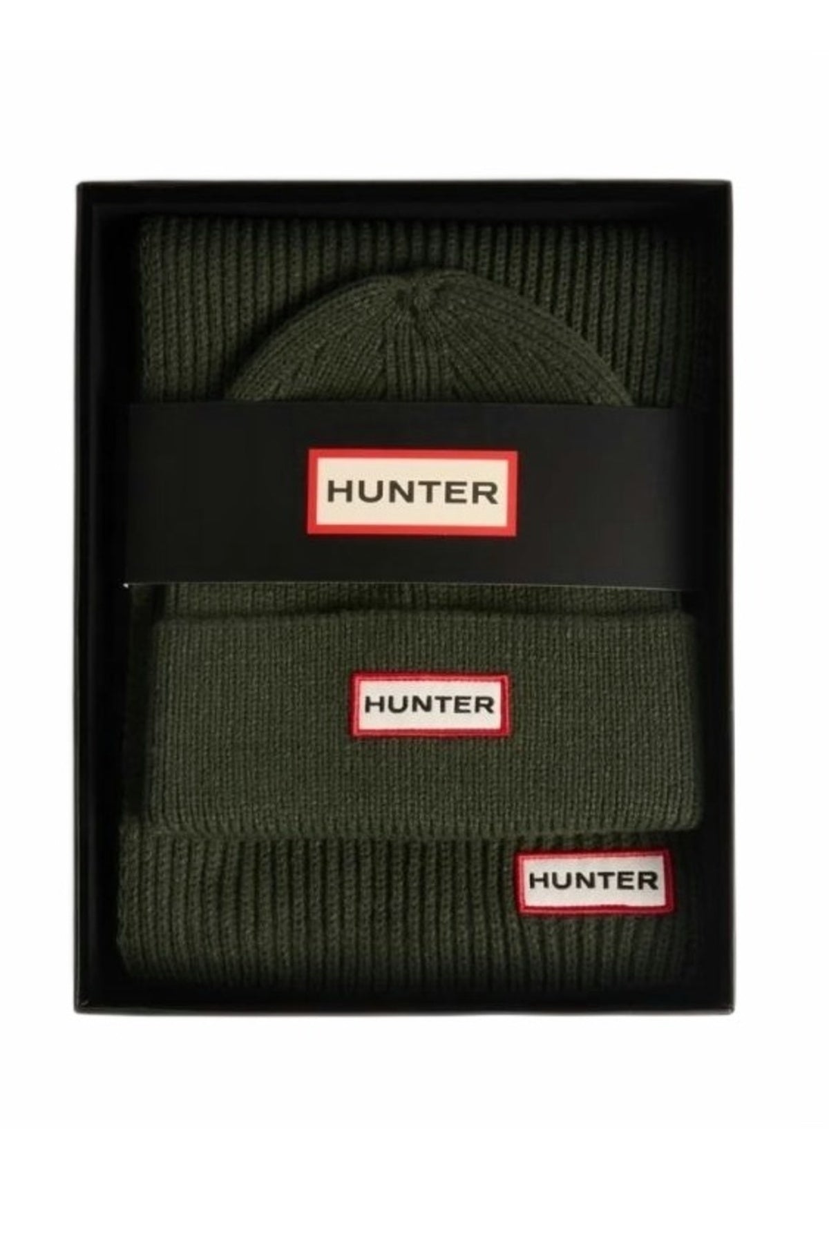HUNTER HXRU BOX SET JURA BEANIE SCA en color VERDE (1)