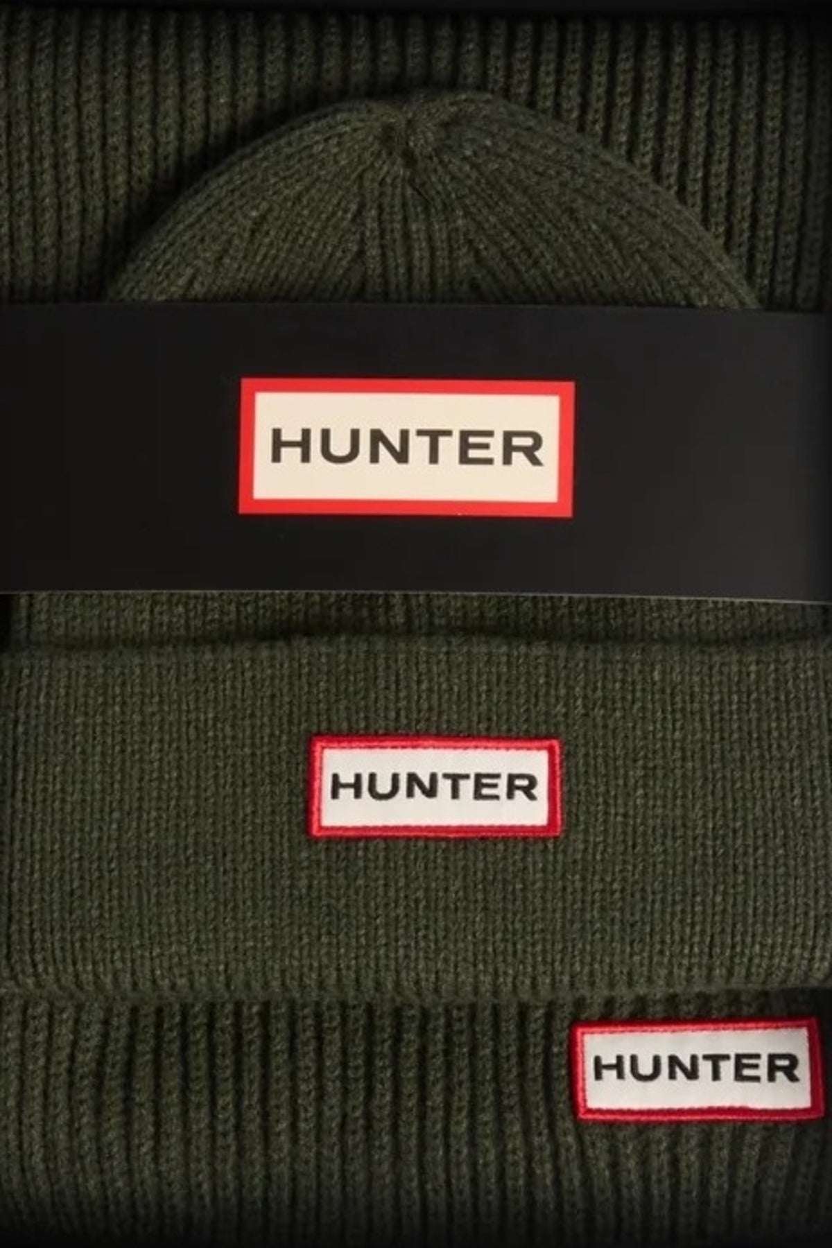 HUNTER HXRU BOX SET JURA BEANIE SCA en color VERDE (4)