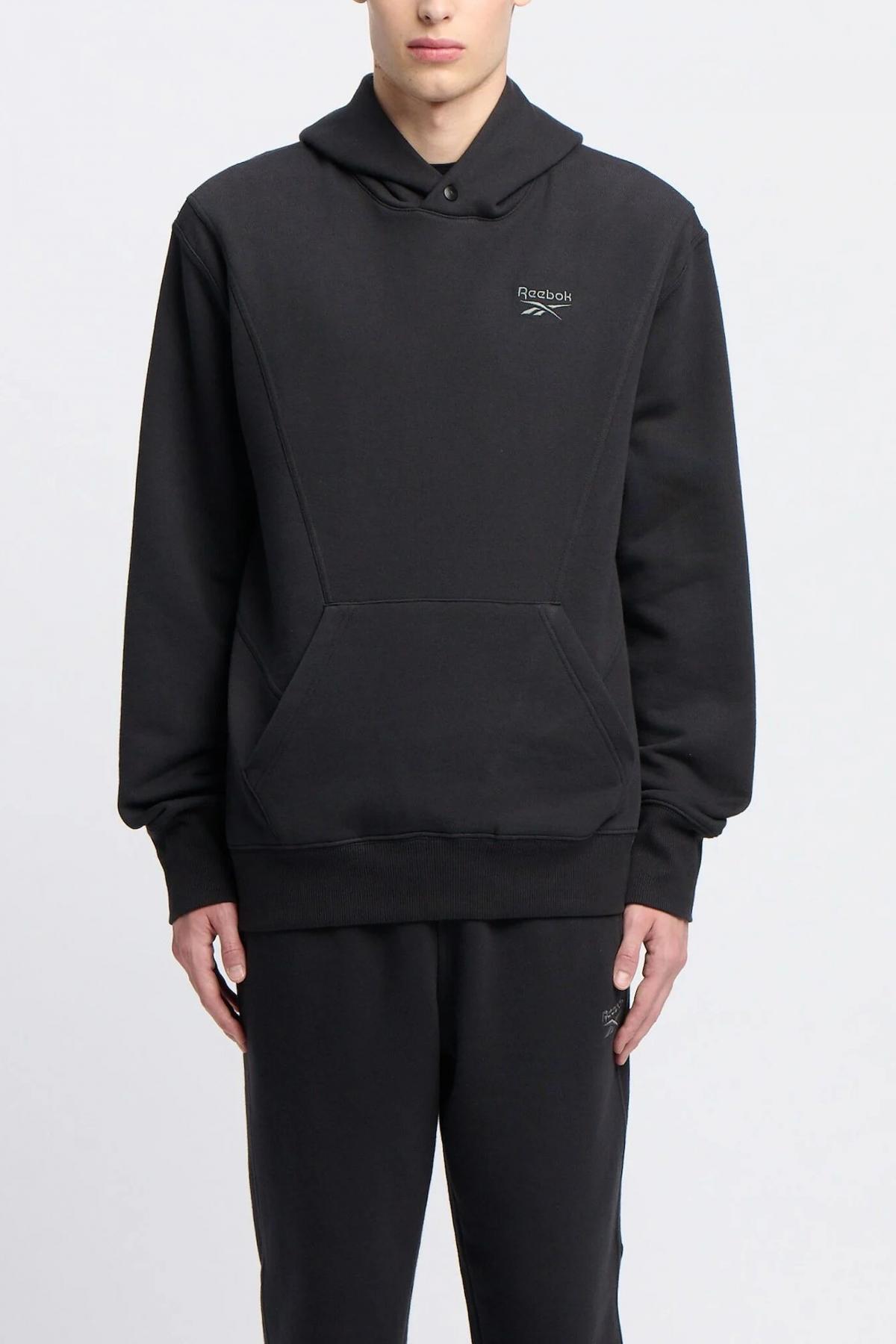 REEBOK ICON ELEMENTS FT HOODIE en color NEGRO (1)