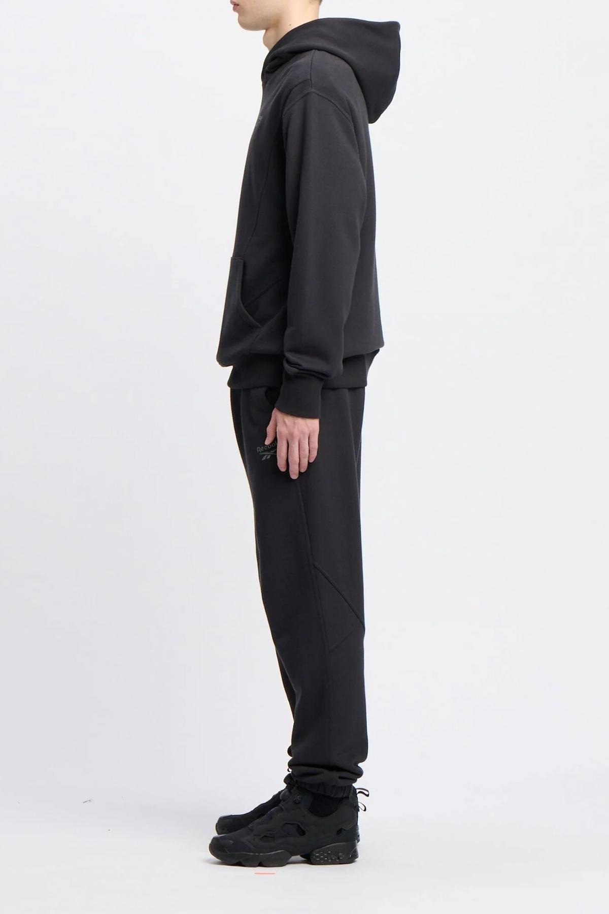 REEBOK ICON ELEMENTS FT HOODIE en color NEGRO (4)