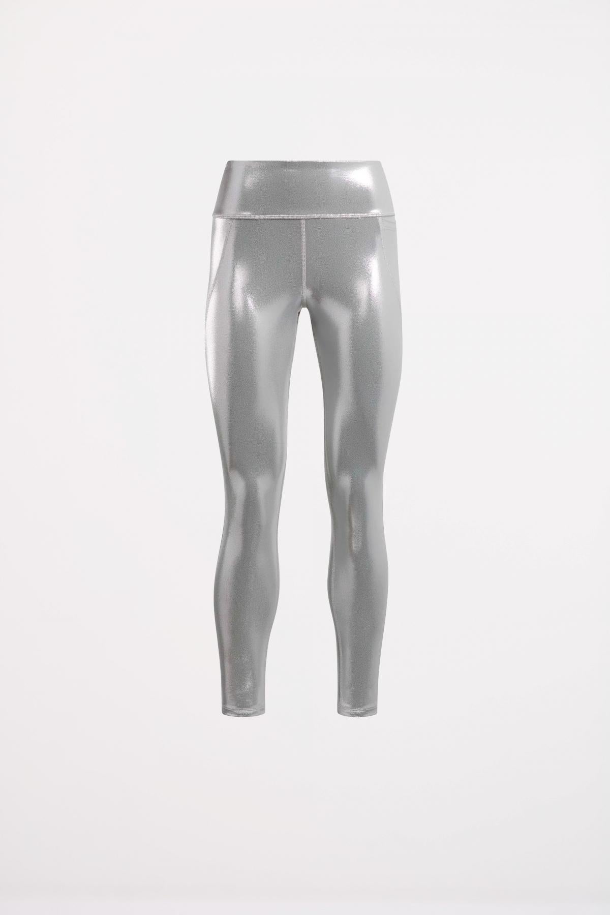 REEBOK LUX XHROME HR TIGHT en color PLATA (2)